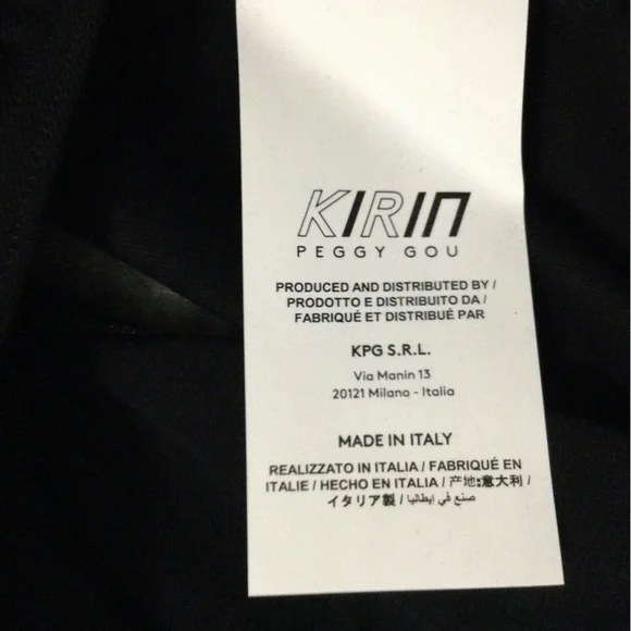 Kirin Peggy Gou Jersey Open Back Long Sleeve Bodysuit Black - Picture 12 of 12